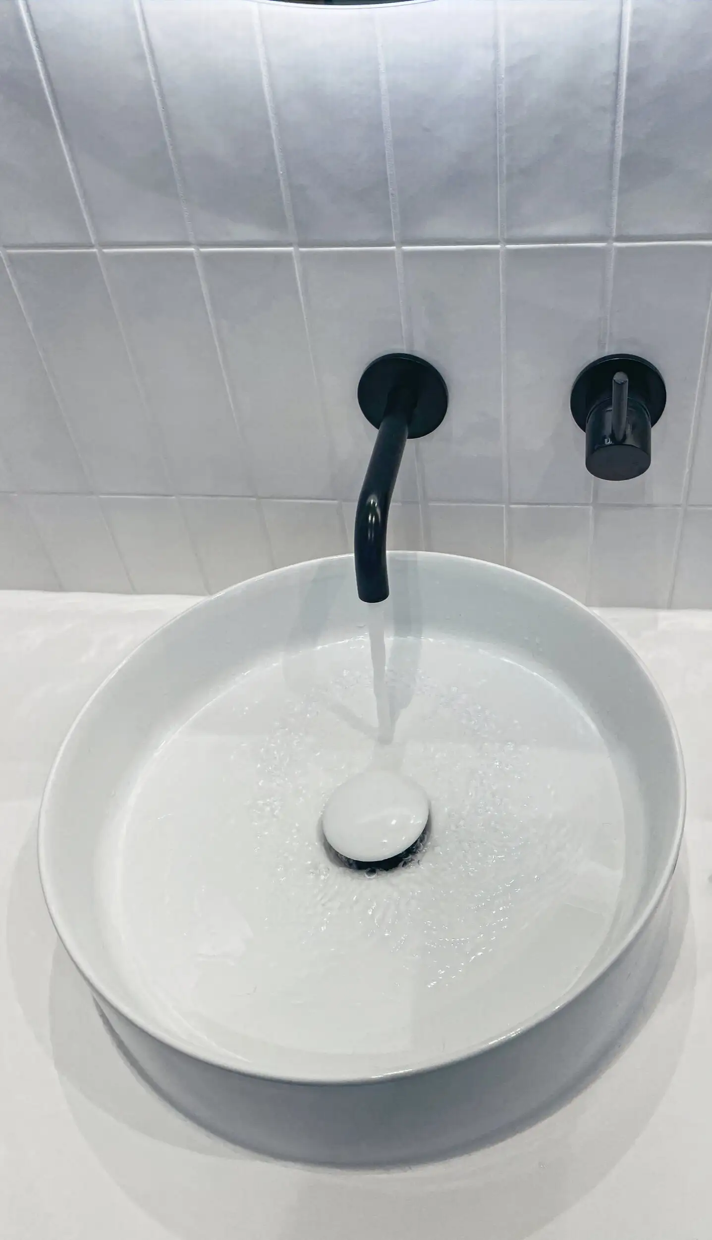 New basin mixer fitted to a bathroom vanity