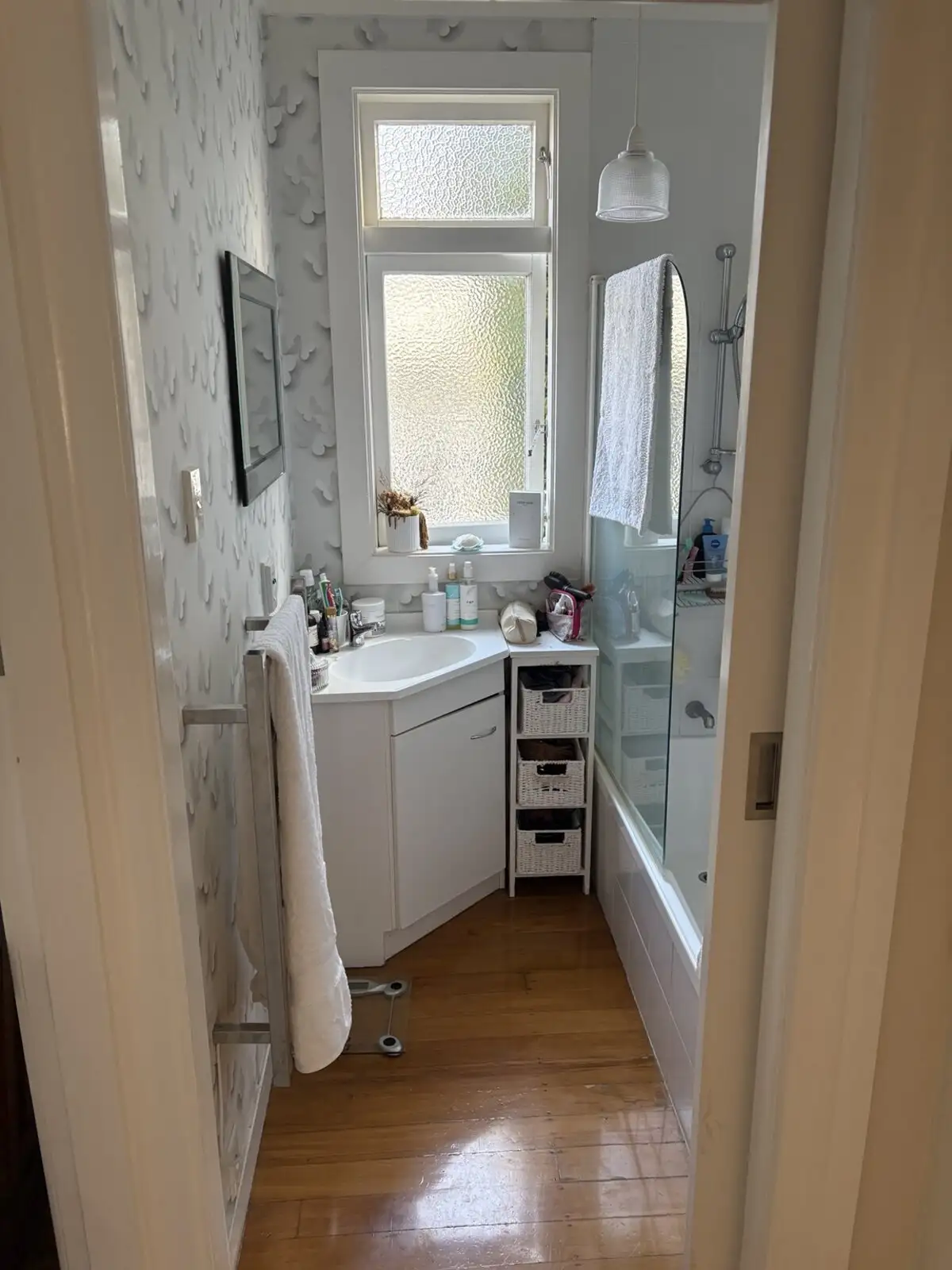 Dated bathroom before renovation